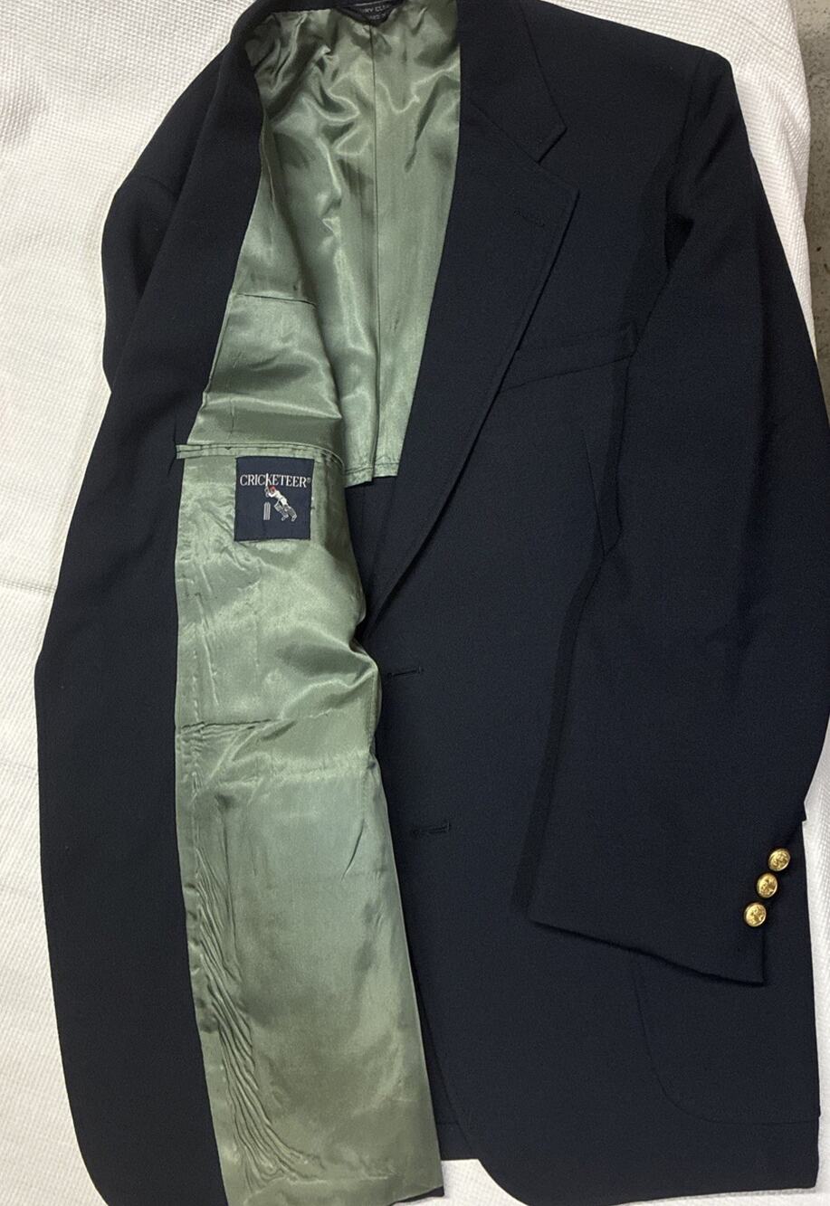Vintage Men’s Cricketeer Blue Blazer Suit Jacket